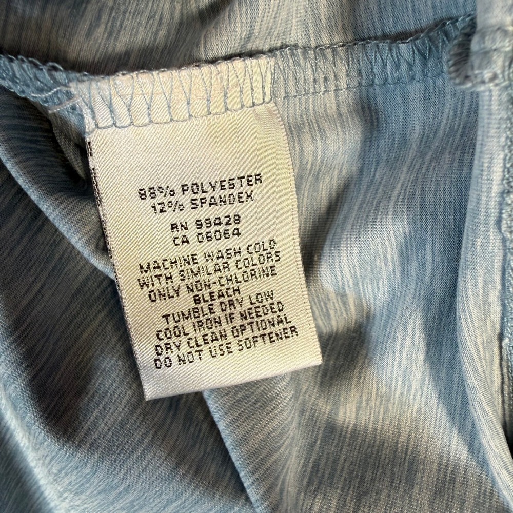 Bugatchi Pullover Shirt Men‎ XL Blue Heathered Stretch Performance Quarter Zip - Picture 5 of 9